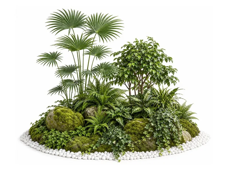 Faux rock and landscape features